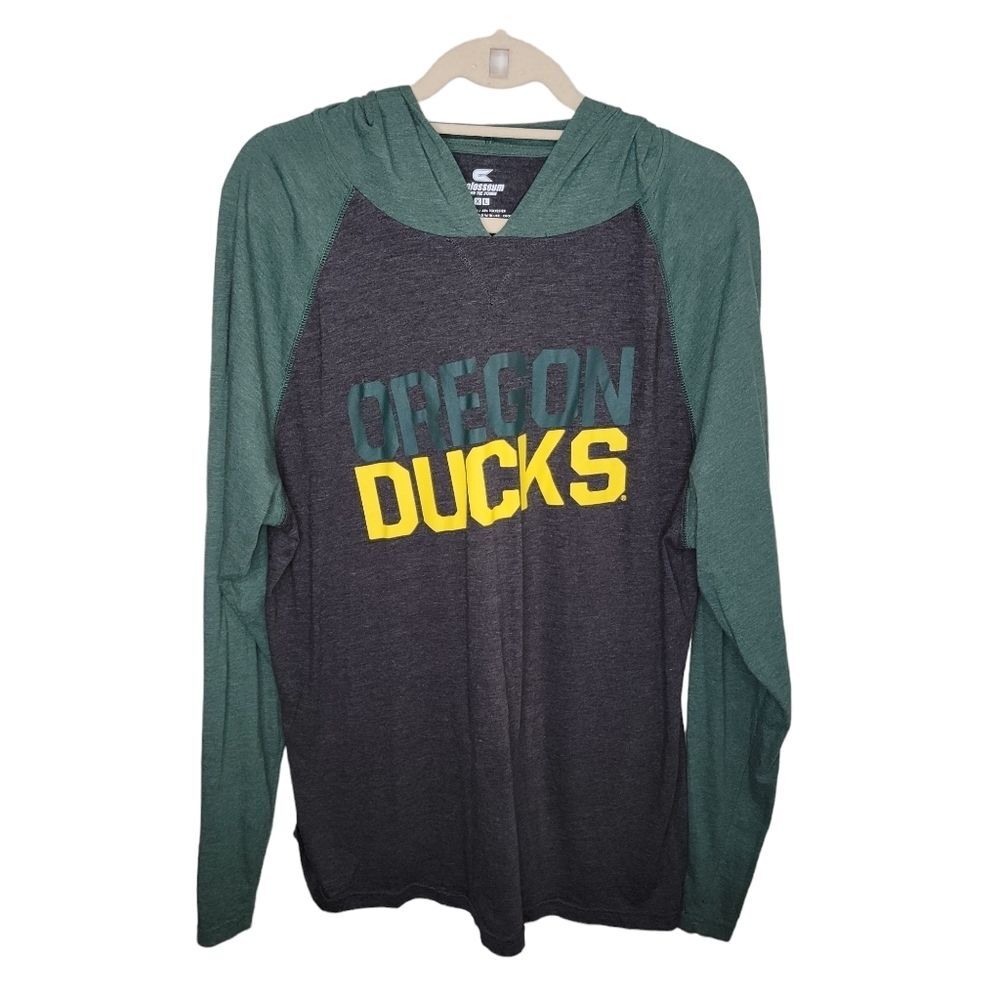 Colosseum Oregon Ducks long sleeve hoodie shirt size XL